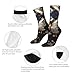 XZDWPY Gold White Butterflies Unisex Mid-Calf Socks 2 Black-2 Polyester Skin-Friendly Moisture-Wicking Fashionable Crew Socks