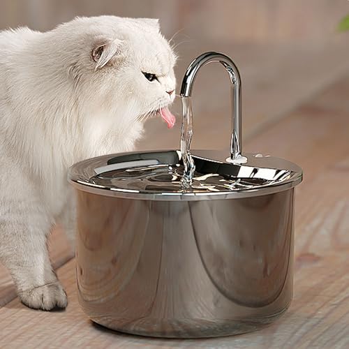Fuente para Agua para Gatos Acero Inoxidable 3.2L miniatura 7