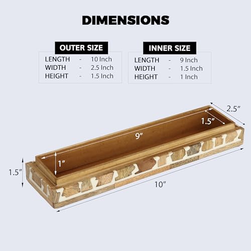 Image of Handicrafts Home 10x2.5x1.5 Decorative Box Handmade Storage Organizer Boxes with Lids Keepsake Gift Trinket Box Display Box, Kept Safari