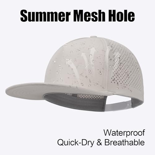 Image of M /L /XL /XXL Oversize Flat Bill Baseball Cap for Men Women Quick Dry Snapback Hats Summer Mesh 5 Panel Cap