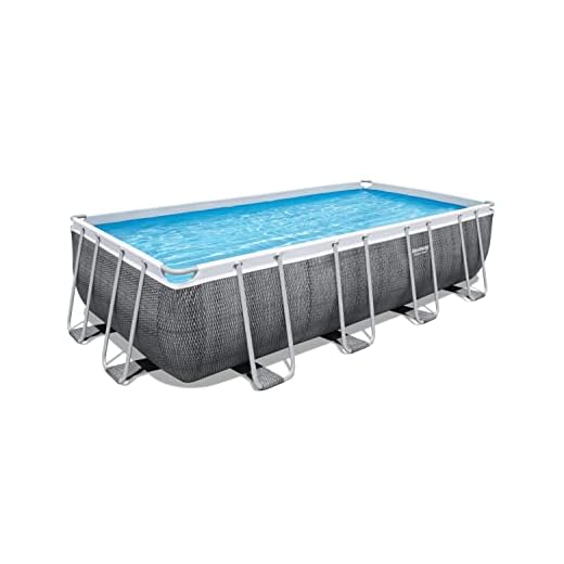 Bestway 56998 - Piscina Desmontable Tubular Power Steel Diseño Rattan 549X274X122 Cm Depuradora De Cartucho De 5.678 Litros/Hora
