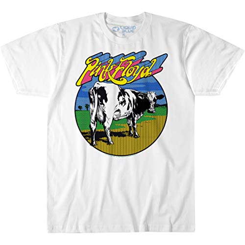 Liquid Blue Mens Pink Floyd Distant Bells Atom Heart Ss Tee