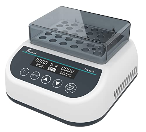 JOANLAB Dry Bath Incubator Digital Laboratory Thermostatic Dry Bath Heater with 1.5ml Heating Block (Heating&Cooling Function with 1.5ml*35 Block)