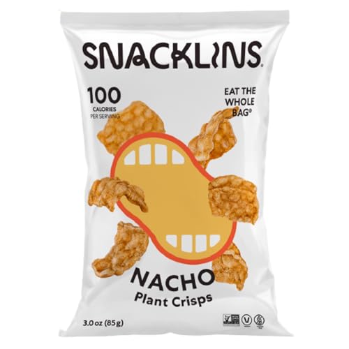 SNACKLINS Plant Based Crisps - Nacho - Vegan Healthy Snacks