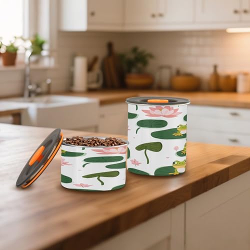 Contenedor Almacenamiento Café Vacío Qilmy 17oz Acero miniatura 7