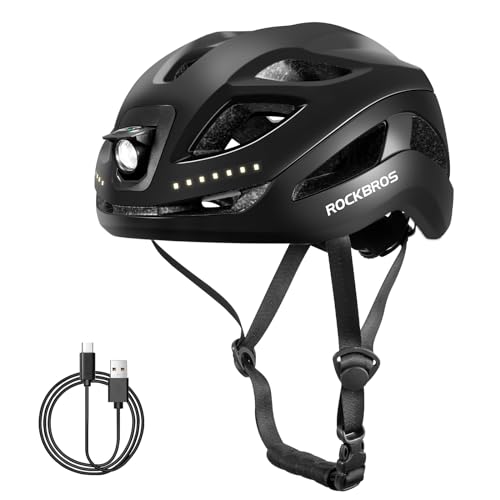 ROCKBROS Cycling Helmet 57-61CM with USB Light