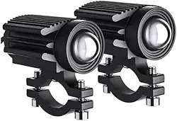 Faróis de Neblina LED para Moto | 10000 Lúmens | 2 Modos | IP67 à Prova d'Água | Instalação Universal