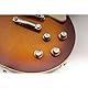 Musiclily Pro Metrische Gitarre Knöpfe Potiknöpfe Top Hat Bell Knobs 2 Volume 2 Tone Set für Epiphone LP SG Style E-Gitarre, Gold mit Silber Metalleinlage