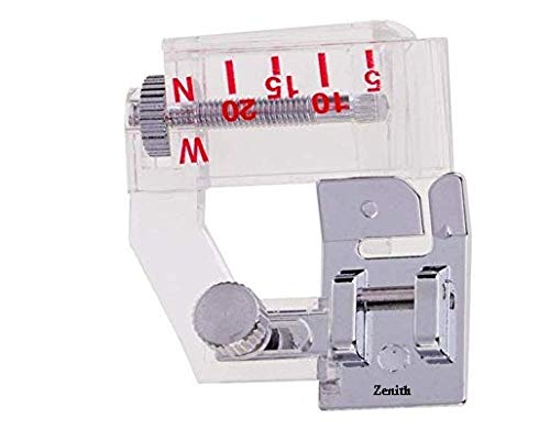 ZENITH Bias Tape Binding Sewing Machine Presser Foot plactic Transparent Sewing Supplies Compatible for Low Shank snap on Singer Brother janome and Most Brand Machines
