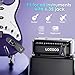 Wireless Guitar System Transmitter Receiver: UHF Cordless 164 Feet Range - 6 Channels USB-C Rechargeable Audio, 220° Rotatable Plug Design for Guitar Bass and Electric Instruments (Black)