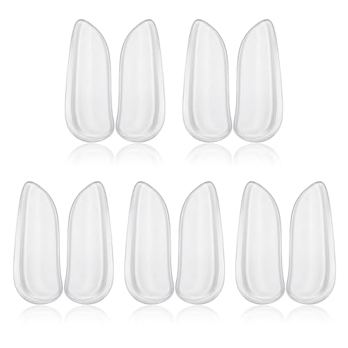 5 pares de plantillas de silicona para talón medial y lateral miniatura 1