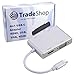 Produktbild Trade-Shop 4in1 USB-C Typ C Adapter 4K HDMI/DVI / 1080p VGA/USB OTG MHL für Samsung Galaxy A3 2018 Galaxy A5 2018 Galaxy A8 2018 Galaxy S9 S9+ Galaxy Note 8 Shift Shift6m