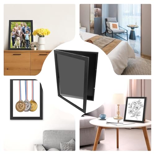 Vitrina con marco de camisa deportiva, caja de exhibición de marco de camiseta de fútbol, decoración de pared para el hogar, fútbol, baloncesto, béisbol, jugadores, coleccionistas, atletas y hombres