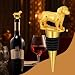 LKKCHER Golden Retriever Weinflaschenverschluss, Golden Retriever Geschenke, Geschenk für Hundebesitzer, Geburtstagsgeschenk Weingeschenke Weihnachten Geschenke für Männer Frauen Papa, Gold