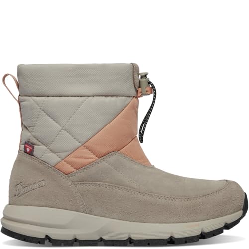 Danner Cloud Cap 400G 7" Women's Waterproof Suede Hiking-Boots with Vibram Arctic Grip, PrimaLoft Insulation & OrthoLite Footbed, Cashew/Pheasant - 5 M