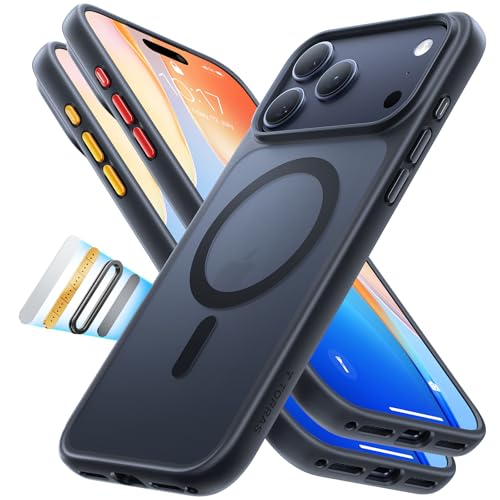 Image of TORRAS for iPhone 17 Pro Max Case with MagSafe 12FT Military Shockproof | Black, Durable & Sturdy & Velvety Touch, Magnetic Protective case for iphone 17 pro max cover, High Quality