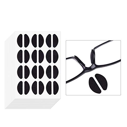 TUPARKA 120 Pairs Glasses Nose pad, Self Adhesive Foam Nose Pads,Soft Thin Nose Pads Non-Slip Eyeglass Nose Pads for Glasses Sunglasses?Black)