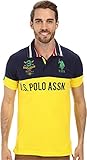 U.S. Polo Assn. Men's Color Blocked Pique Polo Shirt 125th Anniversary