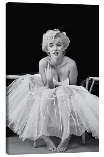 Posterlounge Marilyn Monroe in tutù Stampa su tela di Celebrity...