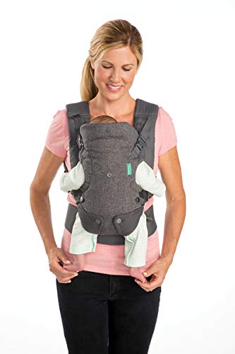 INFANTINO Porte Bébé Flip Advanced 4 en 1, Porte Bébé Avec Assise Ergonomique, Ajustable, Mode De Portage Face Au Monde Et Face à Soi, Pour Nouveaux Nés Et Bébés de 3,5 à 14,5 kg