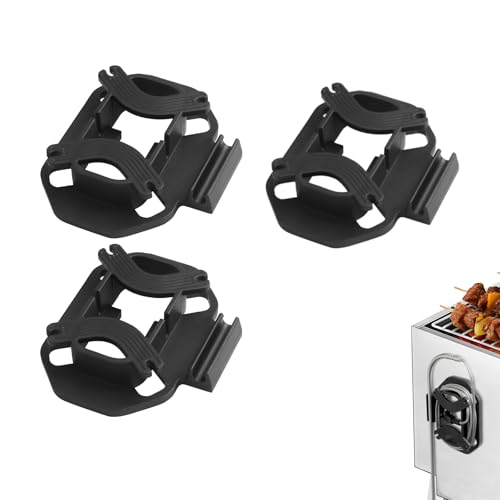 SIUDANGKA Magnetic Meat Probe Organizer, 3 Pack Upgraded Thermometer Probe Holder Grill Accessory Organizer Compatible with Traeger/Pit Boss/ThermoPro/Weber Probe