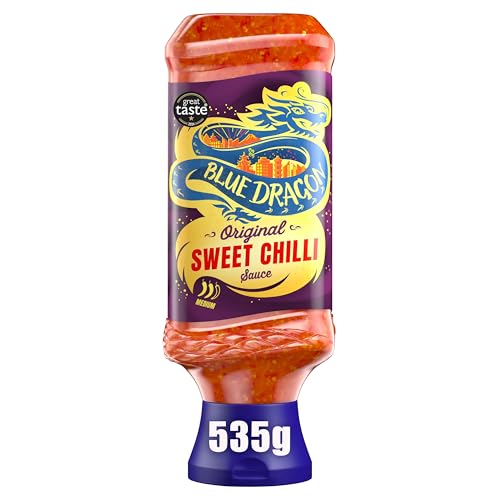 Blue Dragon Thai Sweet Chilli Dipping Sauce 535g | Medium Heat | Perfect with Goujons Wraps Chicken Halloumi & More