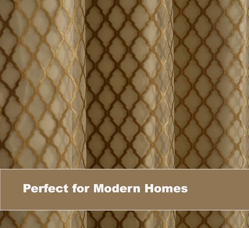 Image of IVAZA Faux Silk Hybrid Designer 100% Blackout Curtain 2-in-1 |Dual-Layer Design with Decorative Mesh Overlay & Tie Ribbon|100% Light Blocking,Thermal Insulated, Window- 5 Feet (Pack of 1) Beige