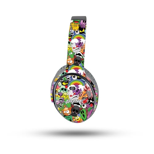 Image of MightySkins Skin Compatible with Bose QuietComfort 35 II Headphones - Puppy Fall | Protective, Durable, and Unique Vinyl Decal wrap Cover | Easy to Apply, Remove, and Change Styles