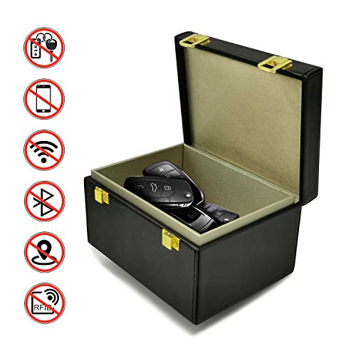 Nefeeko Car Key Signal Blocker Box, Anti Theft Faraday Box for Car Keys