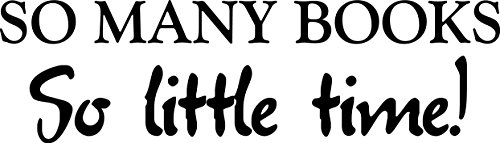 Newclew So Many Books so Little time Removable Vinyl Wall Decal Home Décor Large (Medium)