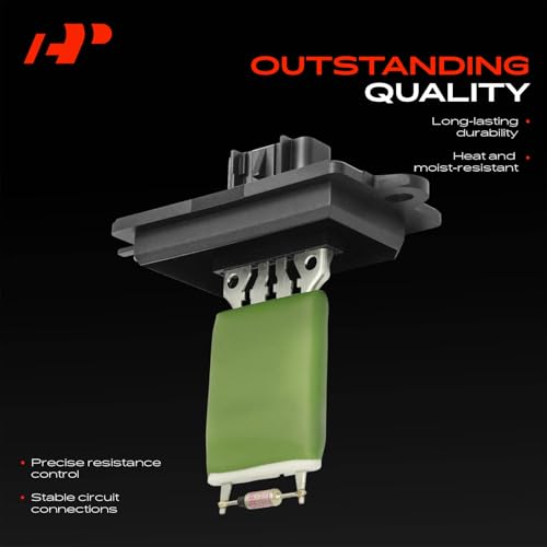 Image of A-Premium Front HVAC Blower Motor Resistor Compatible with Jeep Models | for Grand Cherokee 2005-2007, Commander 2006-2007