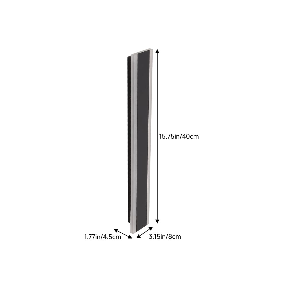 Warmiehomy Outdoor Lights Mains Powered, Modern LED Wall Lights Black, IP67 Waterproof Outside Lights - Image 2