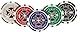 Philos 3757 - Pokerkoffer, Aluminiumkoffer, 300 Casino-Pokerchips (11,5g)