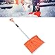 Wakects Car Snow Shovel, Ergonomischer Schneeschieber, Aluminium Abnehmbare Design Winter Schnee EIS Schaufel mit D-förmiger Griff for Car Truck Camping and Outdoor Activities,134,5 X 45 X 33 cm