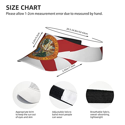 Image of Cute Funny Flag Hat Women Men Adjustable Flag Sport Sun Visor Hat Summer Fashion Sun Cap Beach Flag Hat