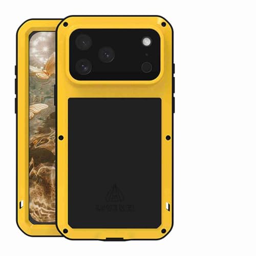 Coque rigide iPhone 17 jaune silicone antichoc protection arrière