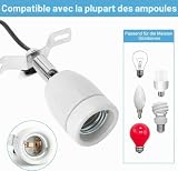 TNSLAND douille E27 céramique orientable à interrupteur intégré photo 6