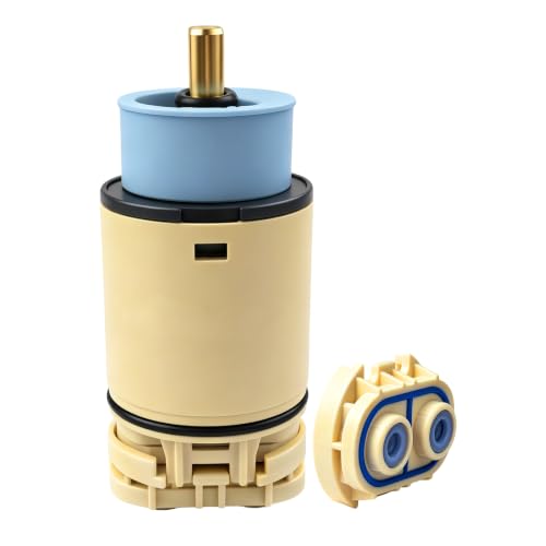Mektarvix RP70538 Shower Cartridge with RP73625 Check Valve Replacement for Kissler 46-0538 Compatible with Delta Peerless Foundation Linden Zura Single-Handle Tub Faucet Pressure Balance Core