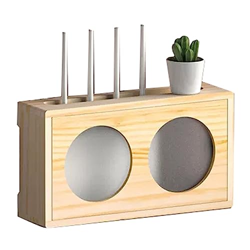 Boîte de rangement routeur WiFi mural bois décodeur TV acrylique