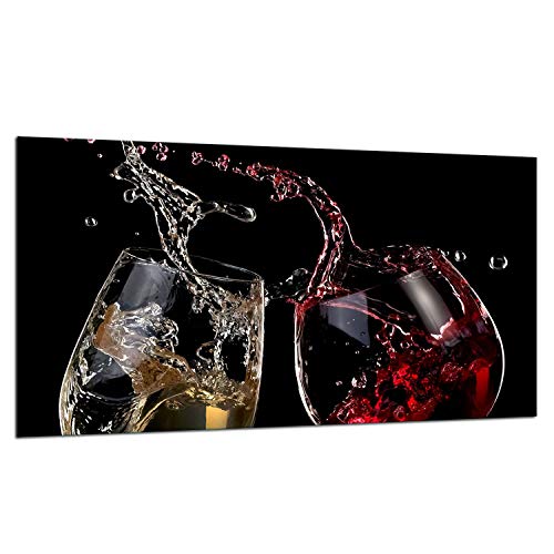 TMK ArtDeko Herdabdeckplatte 1 Teilig 90x52 cm - Spritzschutz Herdabdeckung – Herdschutz aus Sicherheitsglas – Robust, Hygienisch & Rutschfest– Schutz für Induktion, Ceran, Gas & Elektro