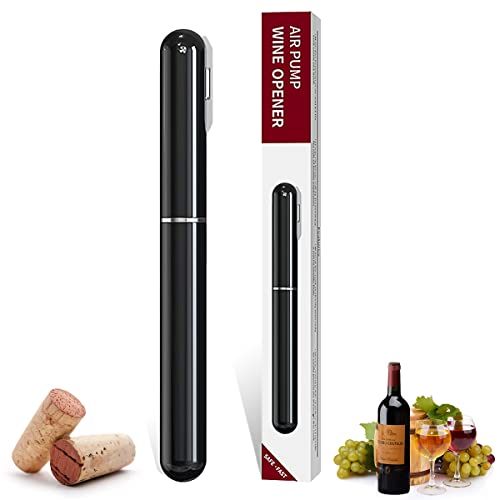 HECLOUD Upgrade 2 in 1 Wine Opener Air Pressure Wine Cork Remover Bottle Opener Corkscrew with Foil Cutter Knife Simple Operation Small and Easy to Carry Suitable for Home and Party Travelling