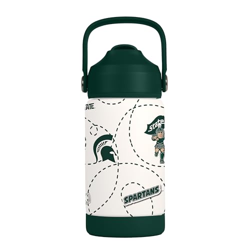 Image of Logo Brands NCAA Mascot Stainless-Steel Kids Bottle -Soft Silicone Mouthpiece, Easy To Carry, Kid-Friendly Design- Great For School & On-The-Go