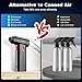Compressed Air Duster, 130000RPM Multi-Gear Adjustable Electric Air Duster with Brushless Motor, Replaces Compressed Air Cans, Rechargeable Cordless Air Blower for Home Outdoor Computer Keyboard Car