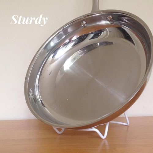 KINGDOM SOLUTIONS Made in USA 2-Pack Sturdy & Durable Adjustable White Metal Easels to Display Books, Frames, Comics, Plates & More - Unique on The Market