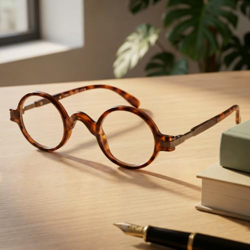 Image of Eyekepper Reading Glasses for Men, Large Round Readers Women Oval | Mens Womens Cheaters, Reader Eyeglasses, All-Day Comfort Spring Hinges, Scratch Resistant for Work /Crafts