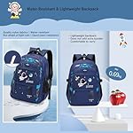 MITOWERMI Astronaut Backpack for Boys School Bags Space Kids Backpack for School Elementary Book Bags Girls Lightweight Travel Back Packs Blue - Image 4