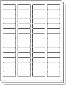 1-3/4 x 2/3 inch Return Address Labels - 60 Labels Per Sheet, 600 Labels, 10 Sheets for Inkjet & Laser Printers
