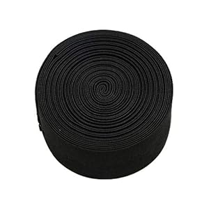 Yantaisiyu Schwarzes Elastisches Gummiband 3,5cm x 5m