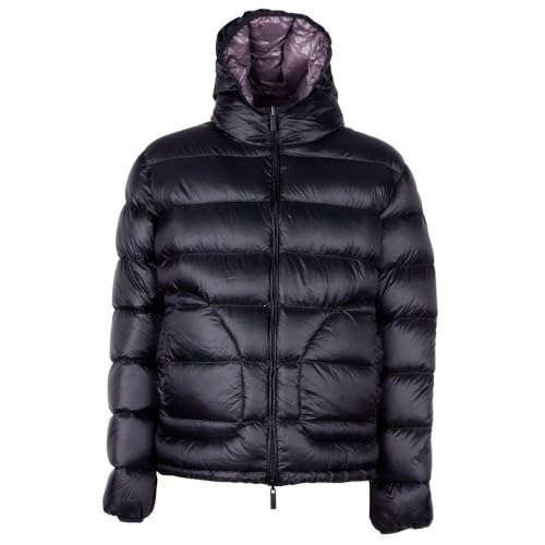 Doudoune réversible à capuche luxe bi-ton en duvet taille L aux finitions haute couture