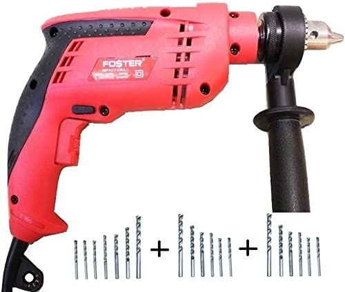 FOSTER FID-13RE Forward/Reverse 13mm with 15 Bits Pistol Grip Drill (13 mm Chuck Size)
